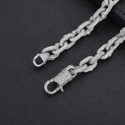 10mm Moissanite Hip Hop O-shaped Chain