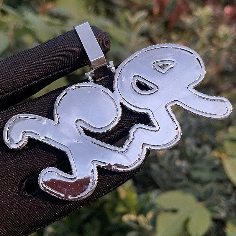 Moissanite Elegant Lettering Custom Pendant