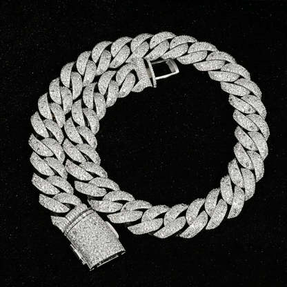 22mm Moissanite Hip-Hop Cuban Chain