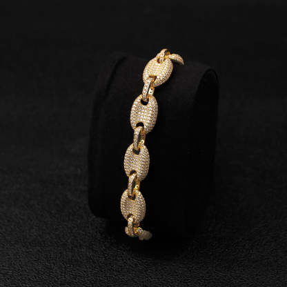12mm Moissanite Pig Nose Bracelet