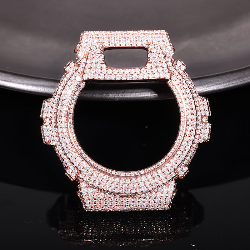 Moissanite Iced Out Bezel For DW6900RL-1AC Watch