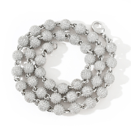 Moissanite Roses Around the Cross Pendant