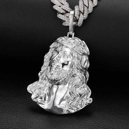 Moissanite Hip Hop Polished Jesus Pendant