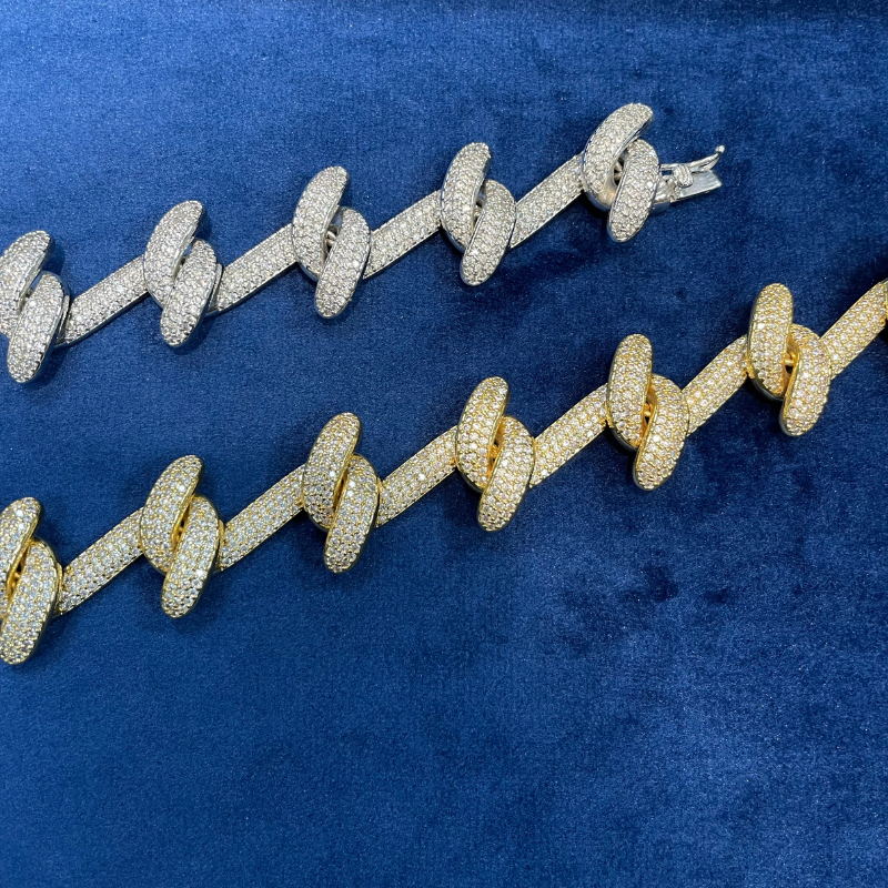 Moissanite Simple Infinity Wrap Chain