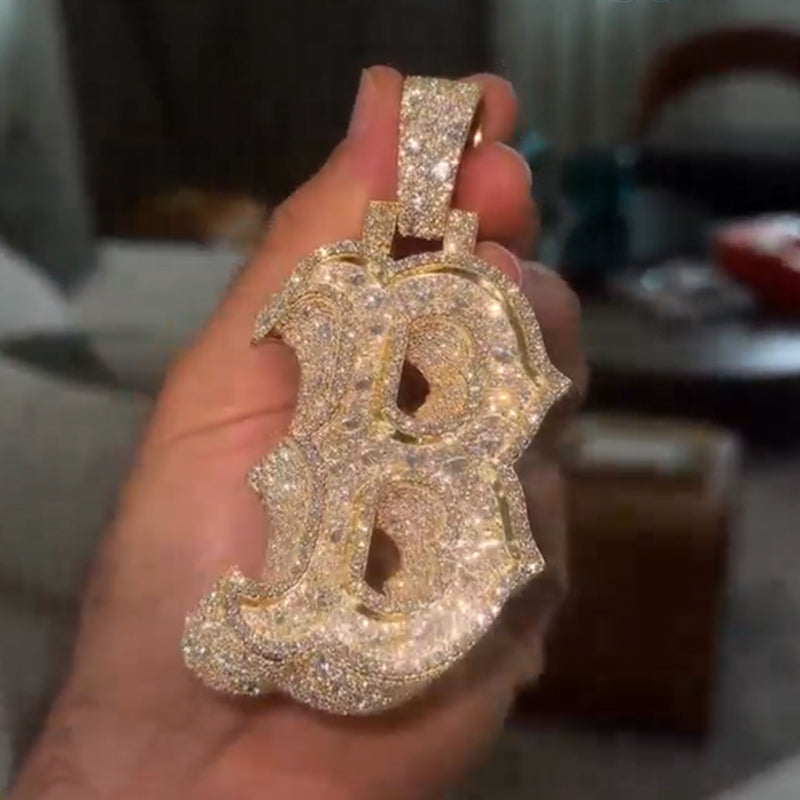 Moissanite Peak Galaxy Art Design Pendant