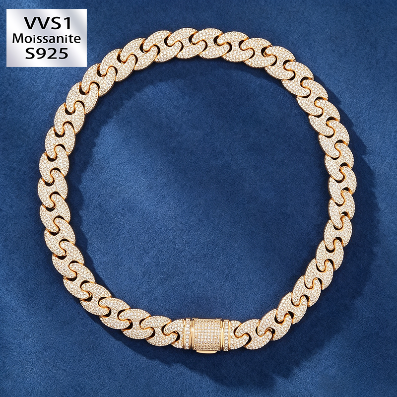 Moissanite Trendy Cuban Chain