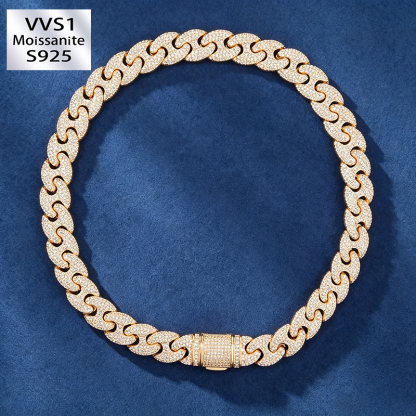 Moissanite Trendy Cuban Chain