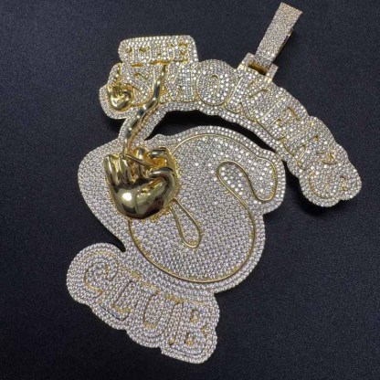 Moissanite Smokers Club Hip-Hop Pendant