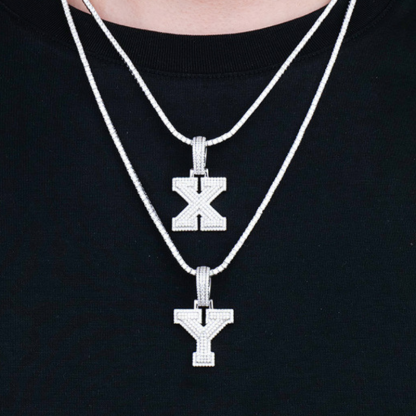 Moissanite Classic Letter Pendant