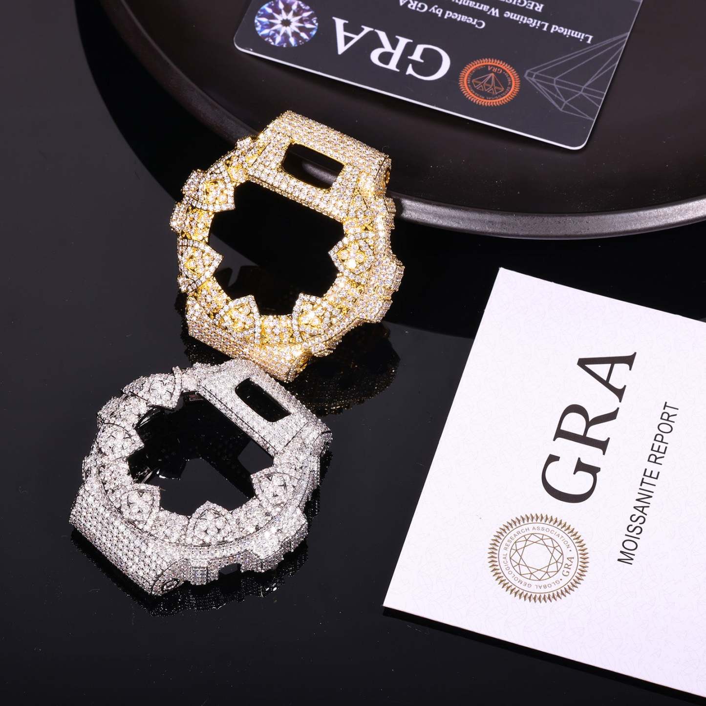 DW-6900 Hip Hop Iced Moissanite Watch Bezel
