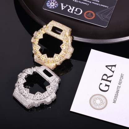 DW-6900 Hip Hop Iced Moissanite Watch Bezel