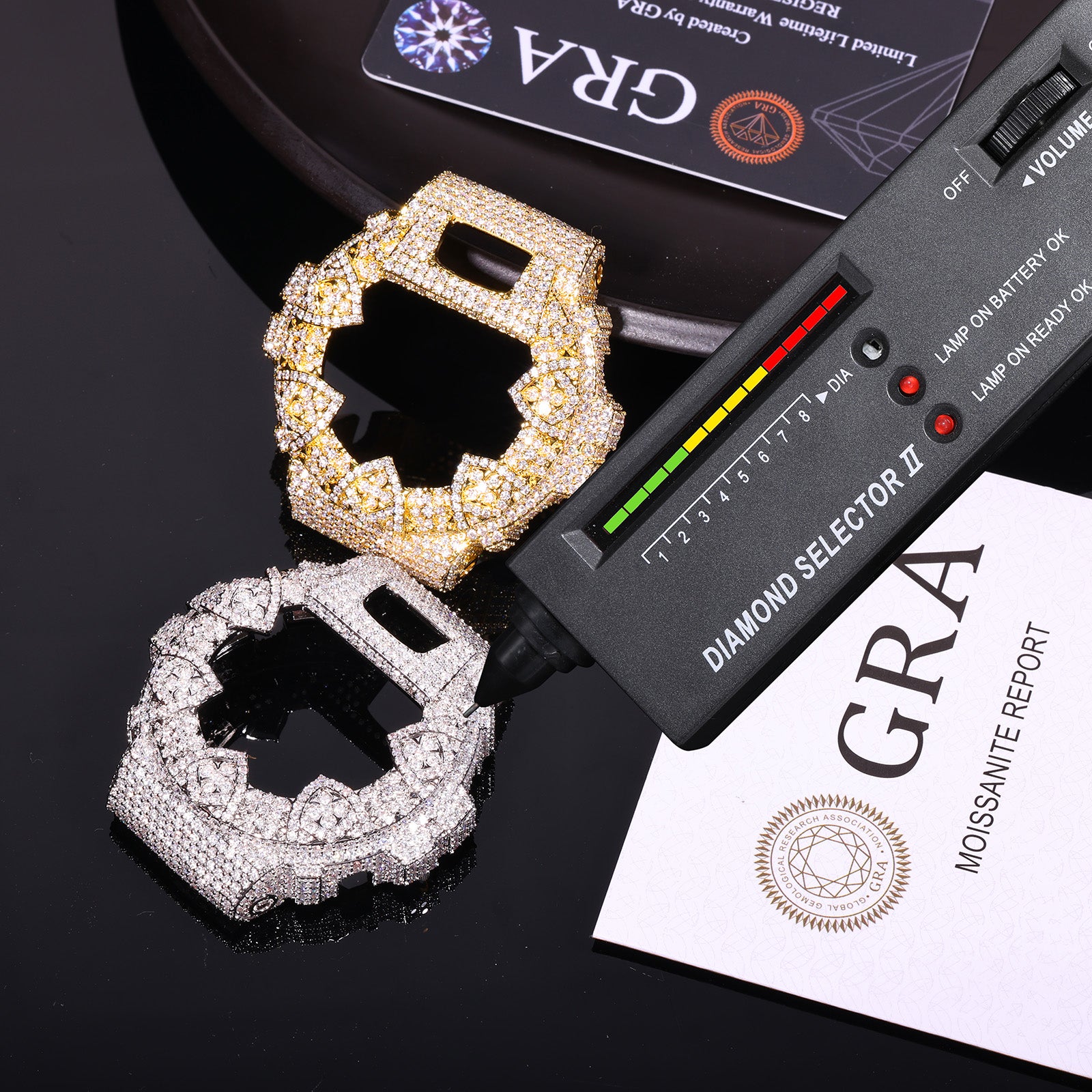 DW-6900 Hip Hop Iced Moissanite Watch Bezel