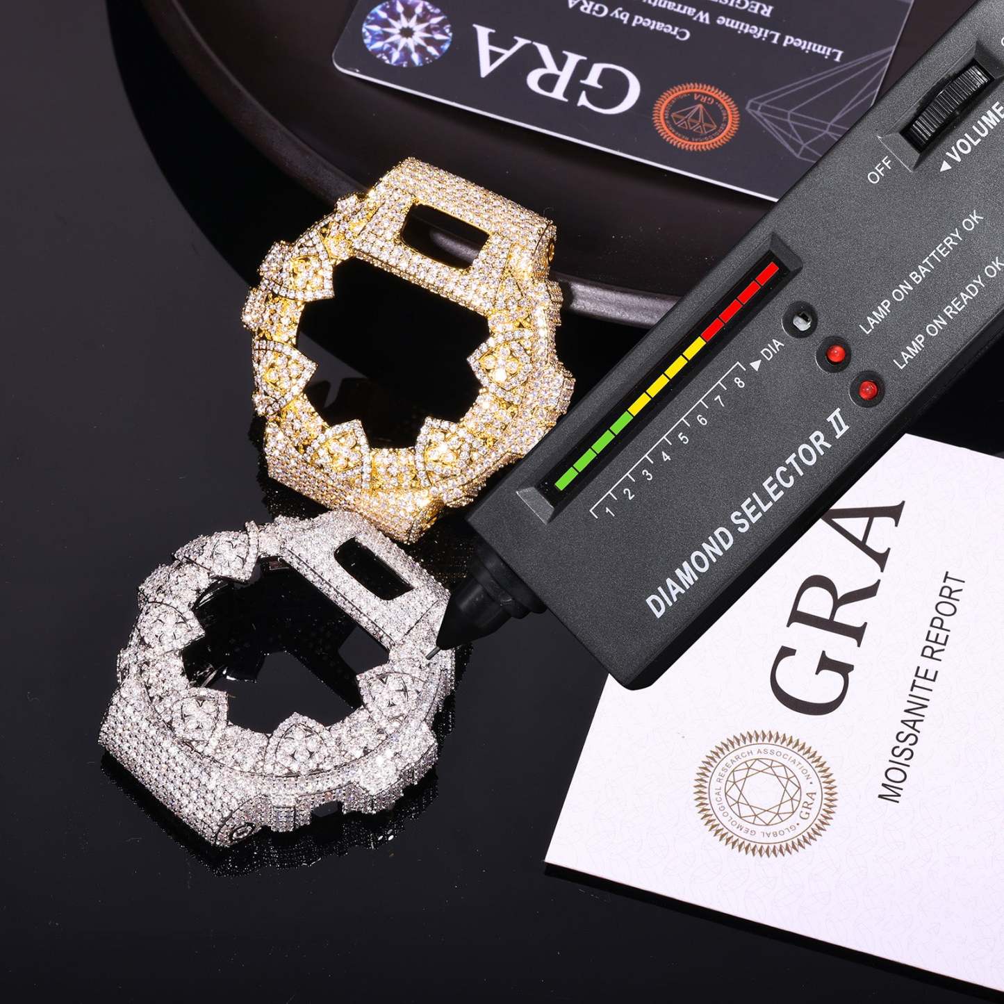 DW-6900 Hip Hop Iced Moissanite Watch Bezel