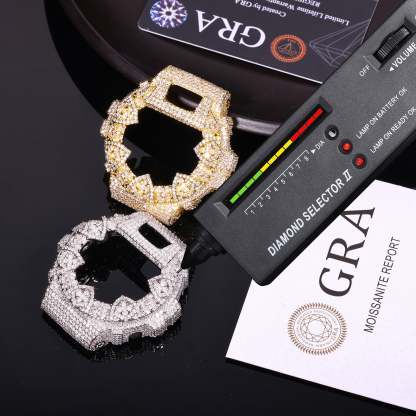 DW-6900 Hip Hop Iced Moissanite Watch Bezel