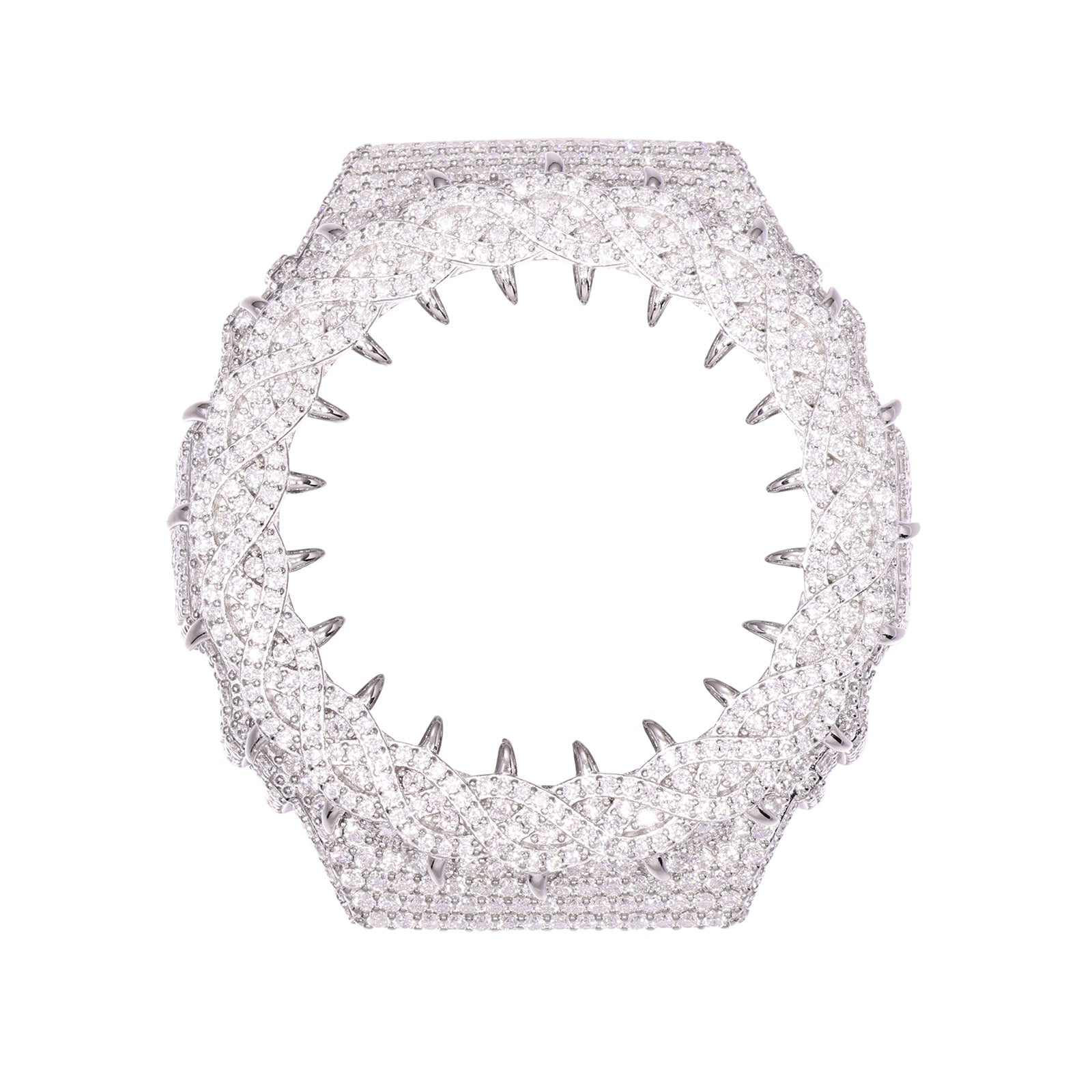 GA2100GB Iced Out Hip-Hop Moissanite Bezel