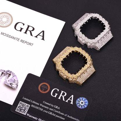DW-5600 Iced Out Full Moissanite Thorns Watch Bezel