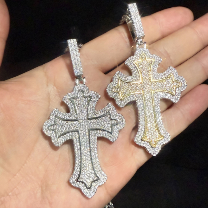 New Moissanite Cross Pendant