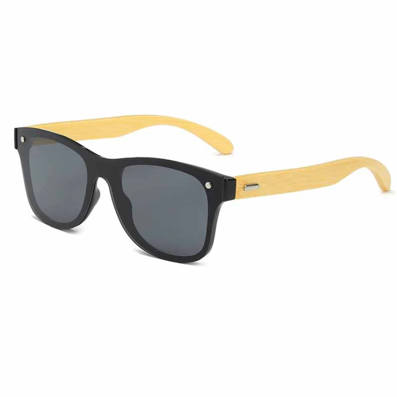 Classic Bamboo Temples Wayfarer Sunglasses