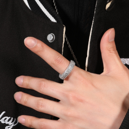 Moissanite Simple Luxury Full Diamond Ring