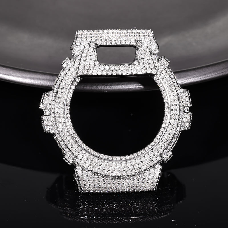 Moissanite Iced Out Bezel For DW6900RL-1AC Watch