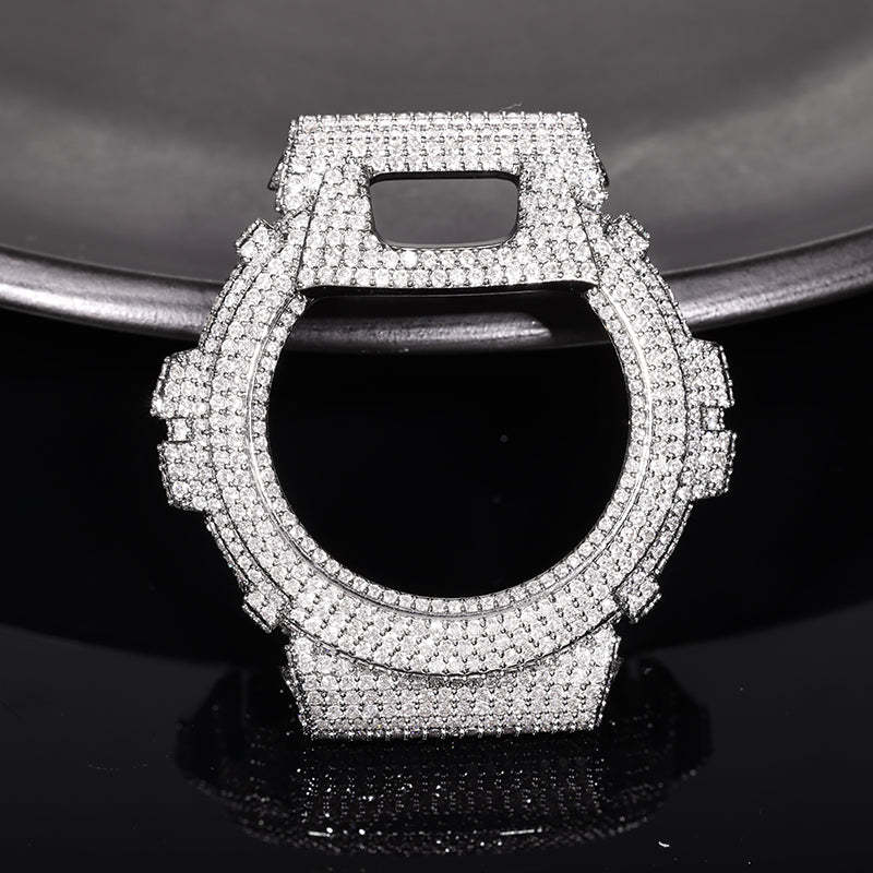 Moissanite Iced Out Bezel For DW6900RL-1AC Watch