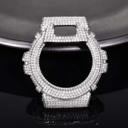 Moissanite Iced Out Bezel For DW6900RL-1AC Watch