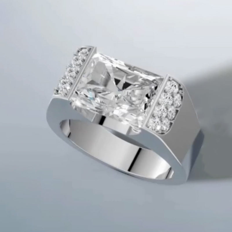 Luxury Alien Stone Moissanite Ring