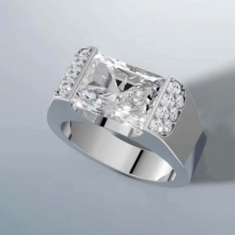 Luxury Alien Stone Moissanite Ring