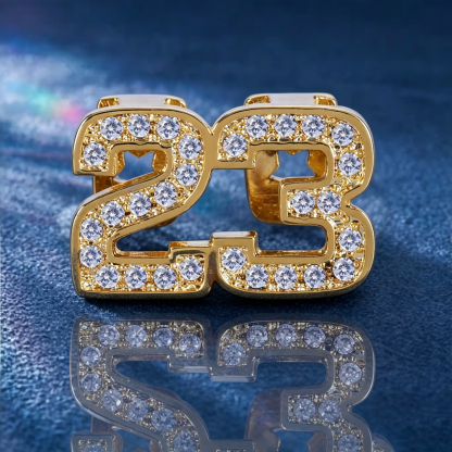 Moissanite Team No. 23 Number Grillz