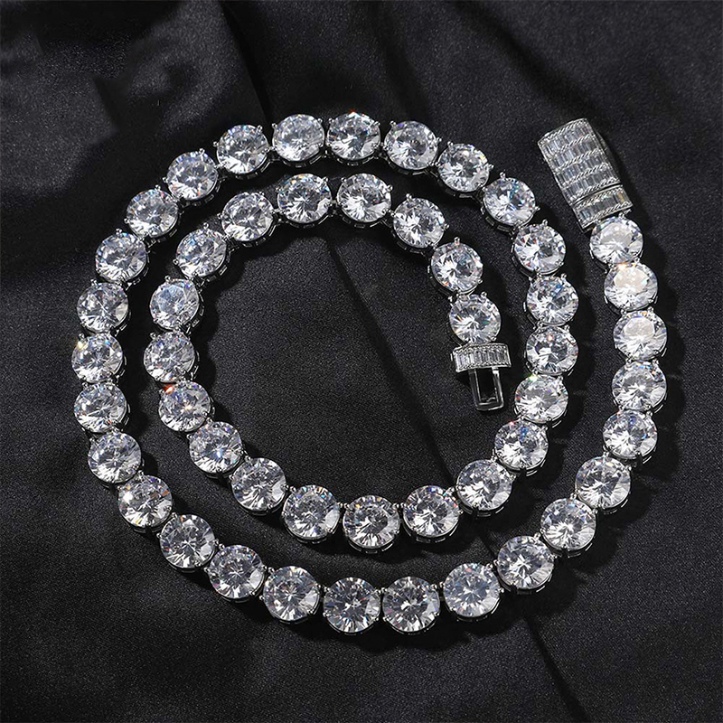 10mm Moissanite Big Luxury Tennis Chain