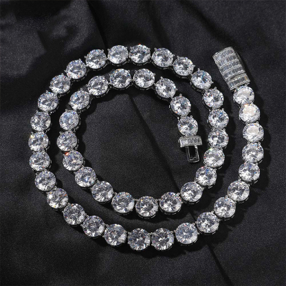 10mm Moissanite Big Luxury Tennis Chain