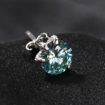 S925 Moissanite Light Luxury Claw Earrings