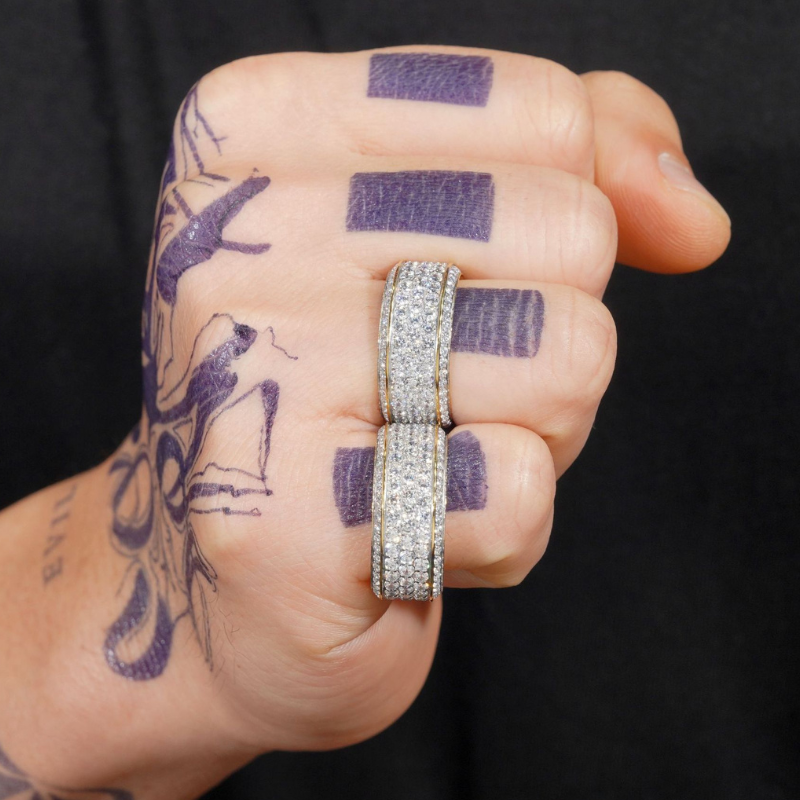 Moissanite Luxury Full of Diamond Ring