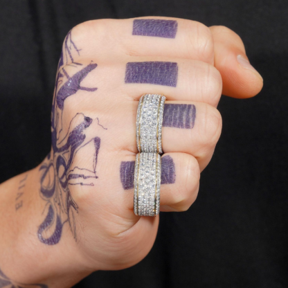 Moissanite Luxury Full of Diamond Ring