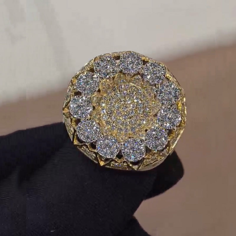 Premium Men's Moissanite Gold Ring