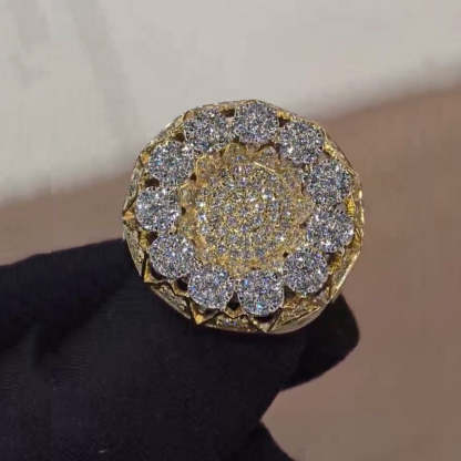 Premium Men's Moissanite Gold Ring