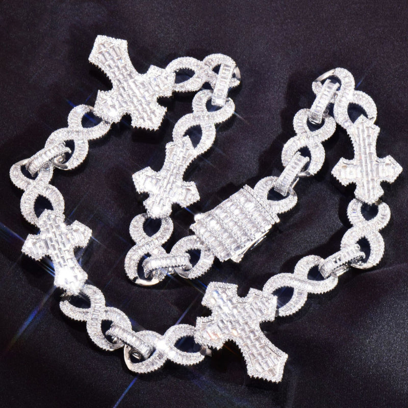 Moissanite Hip Hop Cross Unlimited Cuban Chain