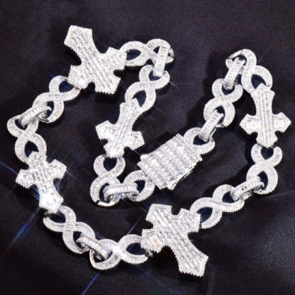 Moissanite Hip Hop Cross Unlimited Cuban Chain