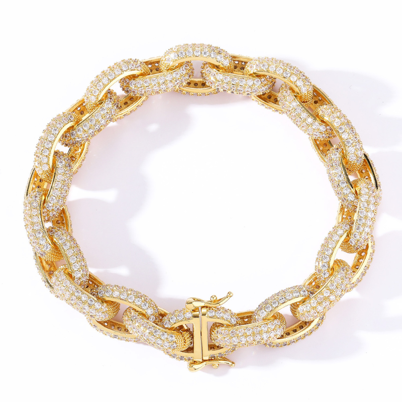 13mm Moissanite Circle Wrap O-Shaped Bracelet