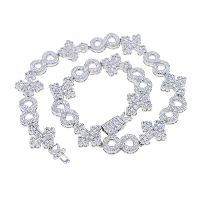 Moissanite Cross Unlimited Cuban Chain