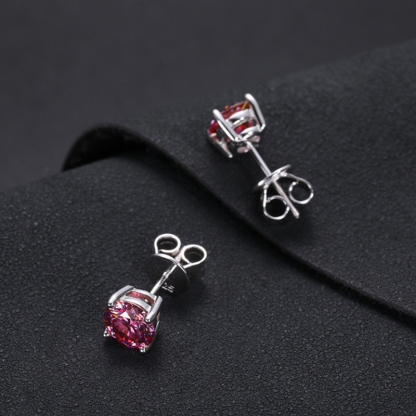 S925 Silver 1 Carat Moissanite Earrings