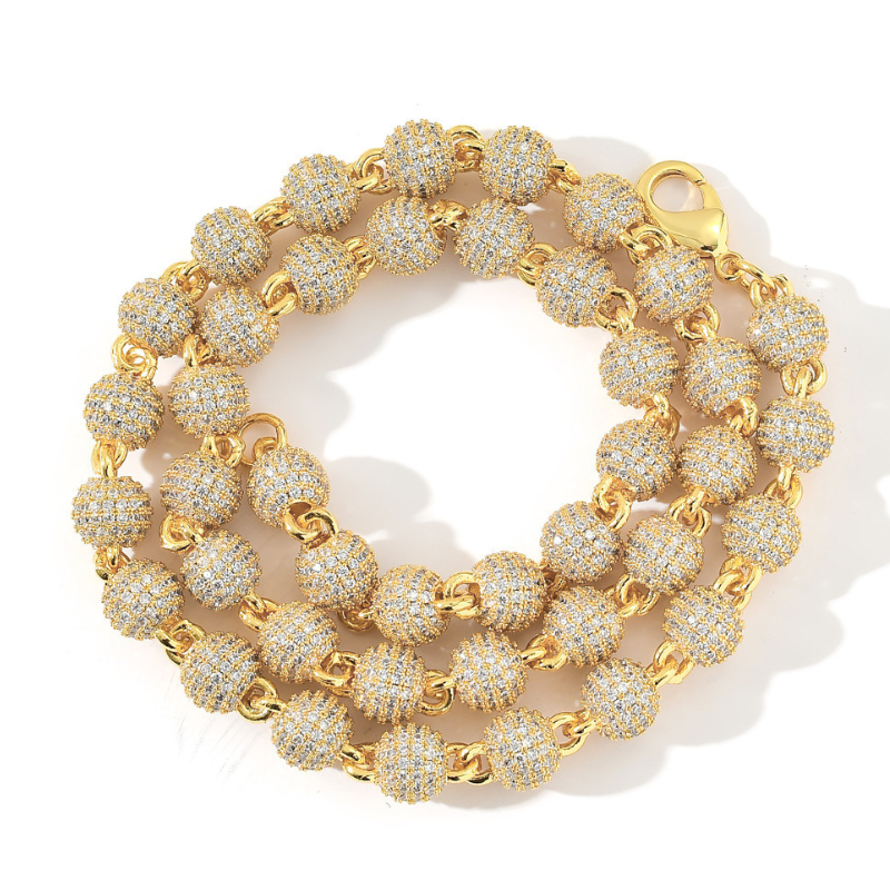 Moissanite Roses Around the Cross Pendant