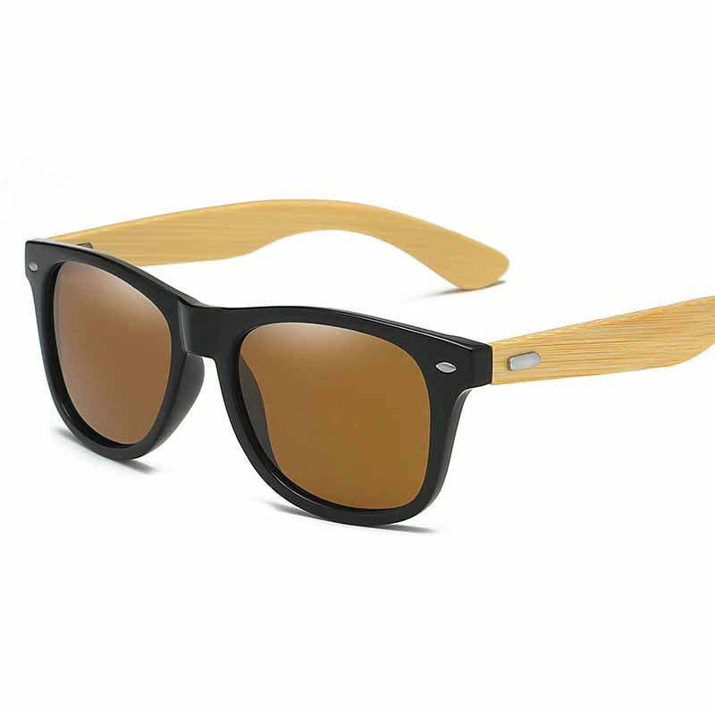 Vintage Bamboo Temples Polarized Sunglasses