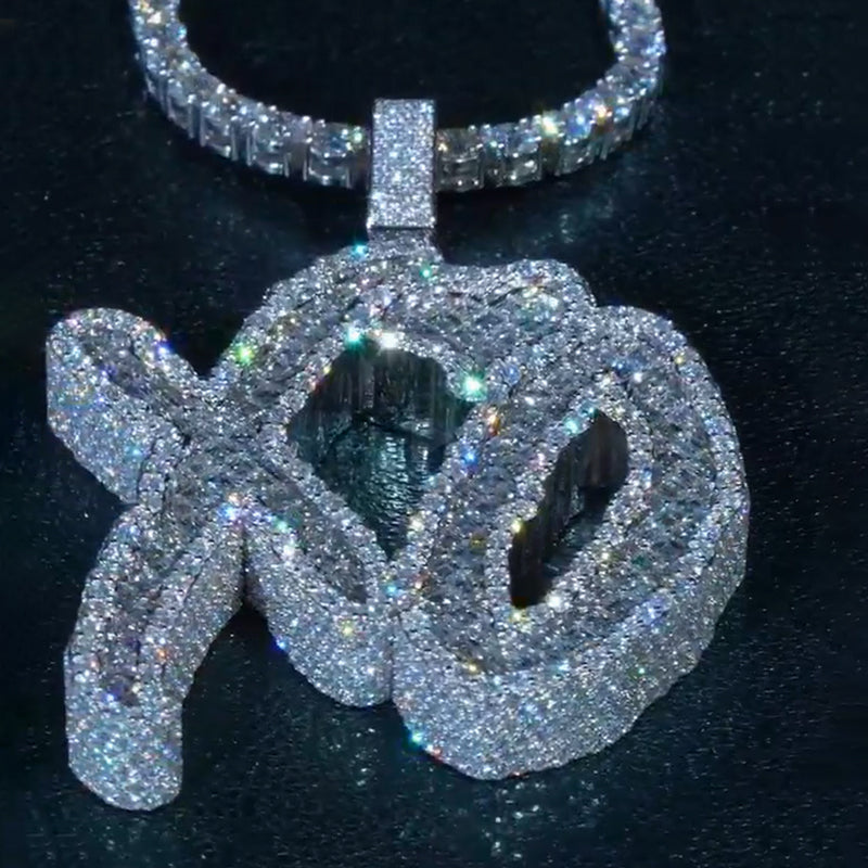 XO Designer Style Moissanite Pendant