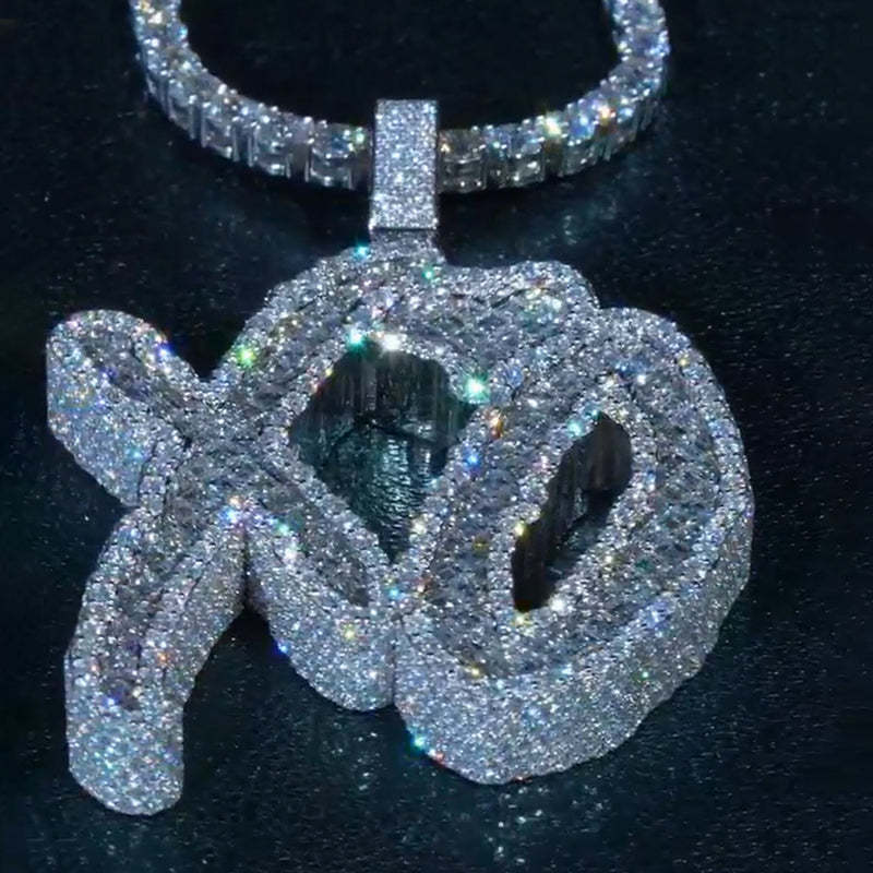 XO Designer Style Moissanite Pendant