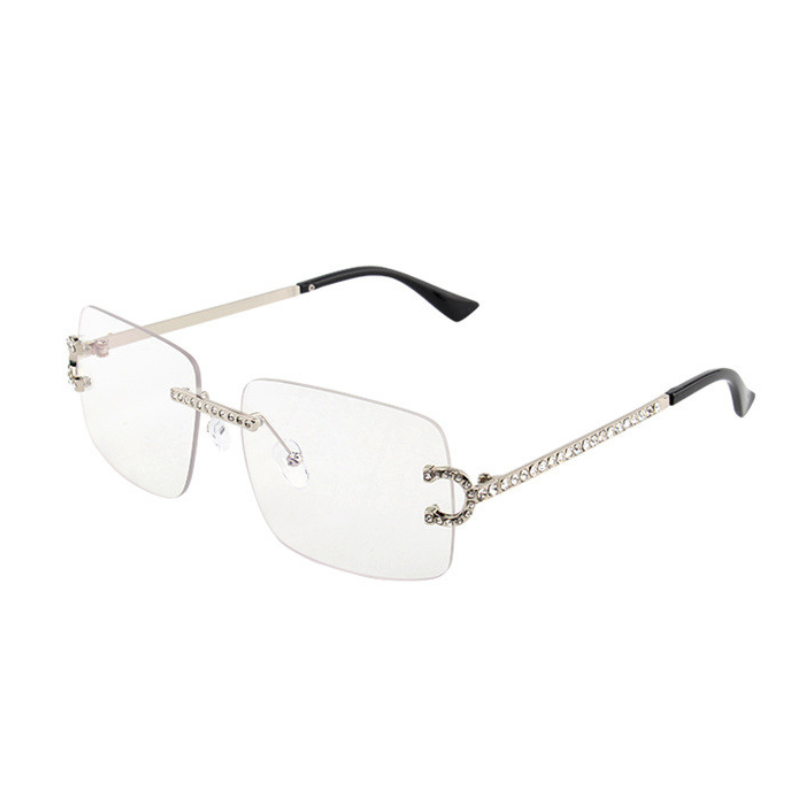 Fashion Frameless Diamond Sunglasses
