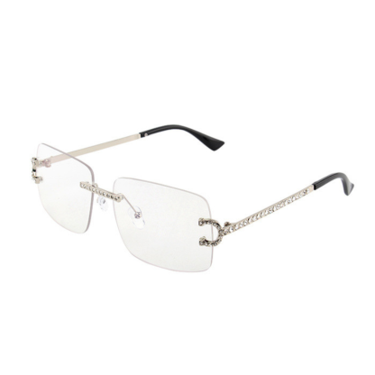 Fashion Frameless Diamond Sunglasses