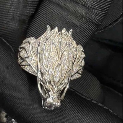 Moissanite Fantasy Monster Ring