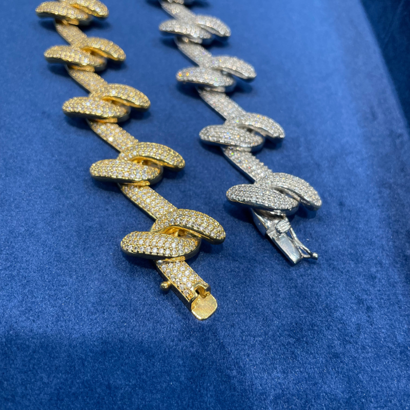 Moissanite Simple Infinity Wrap Chain