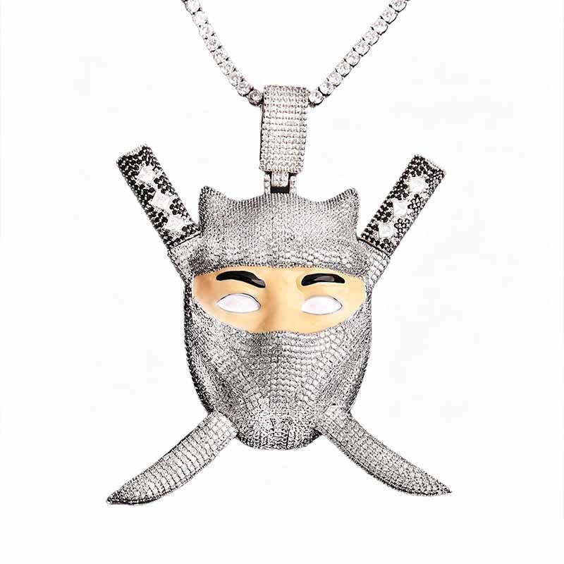 Hip Hop Ninja Assassin Moissanite Pendant